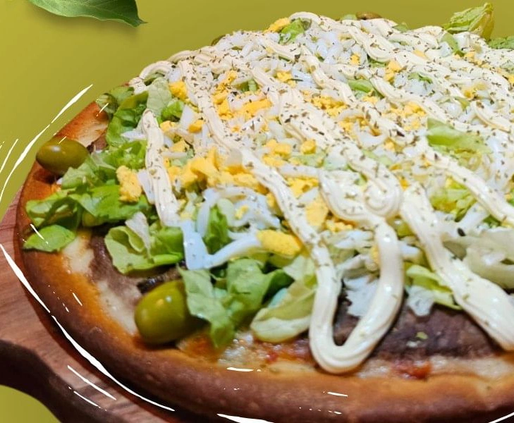 Imagen pizza lechuga